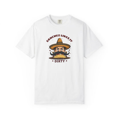 "Dirty Taco" Moustache and Sombrero Taco Graphic Tee