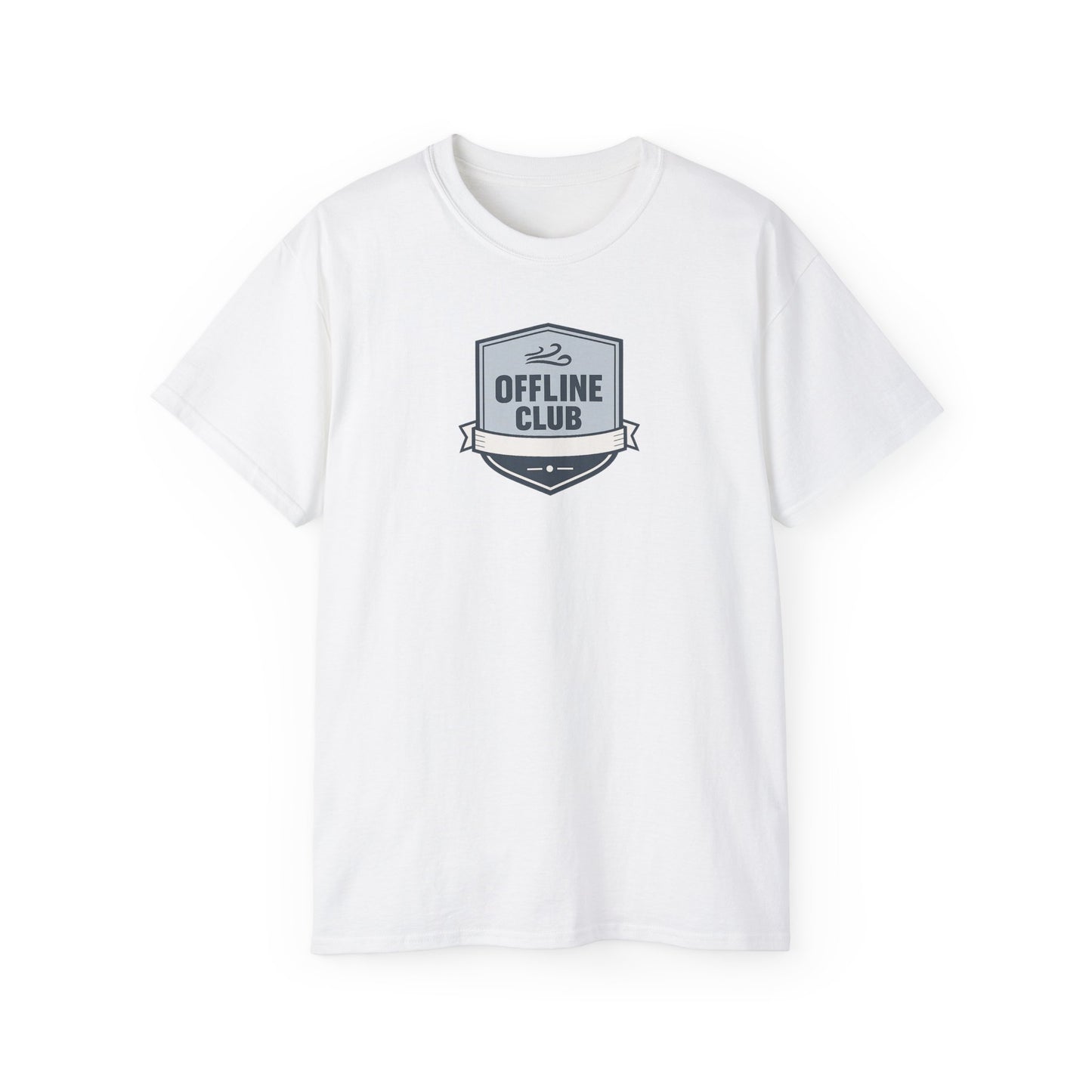 Offline Club Cotton Tee — Vintage Badge Graphic T-shirt