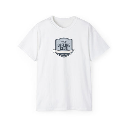 Offline Club Cotton Tee — Vintage Badge Graphic T-shirt