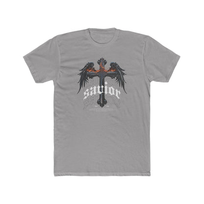 Savior Cross & Wings Graphic Tee - Gothic Christian Streetwear