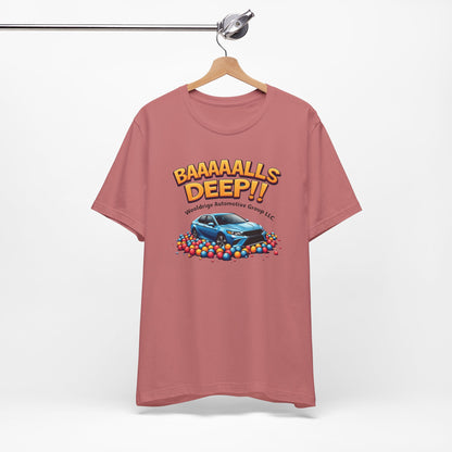 Baaaallls Deep, Unisex Jersey Short Sleeve Tee