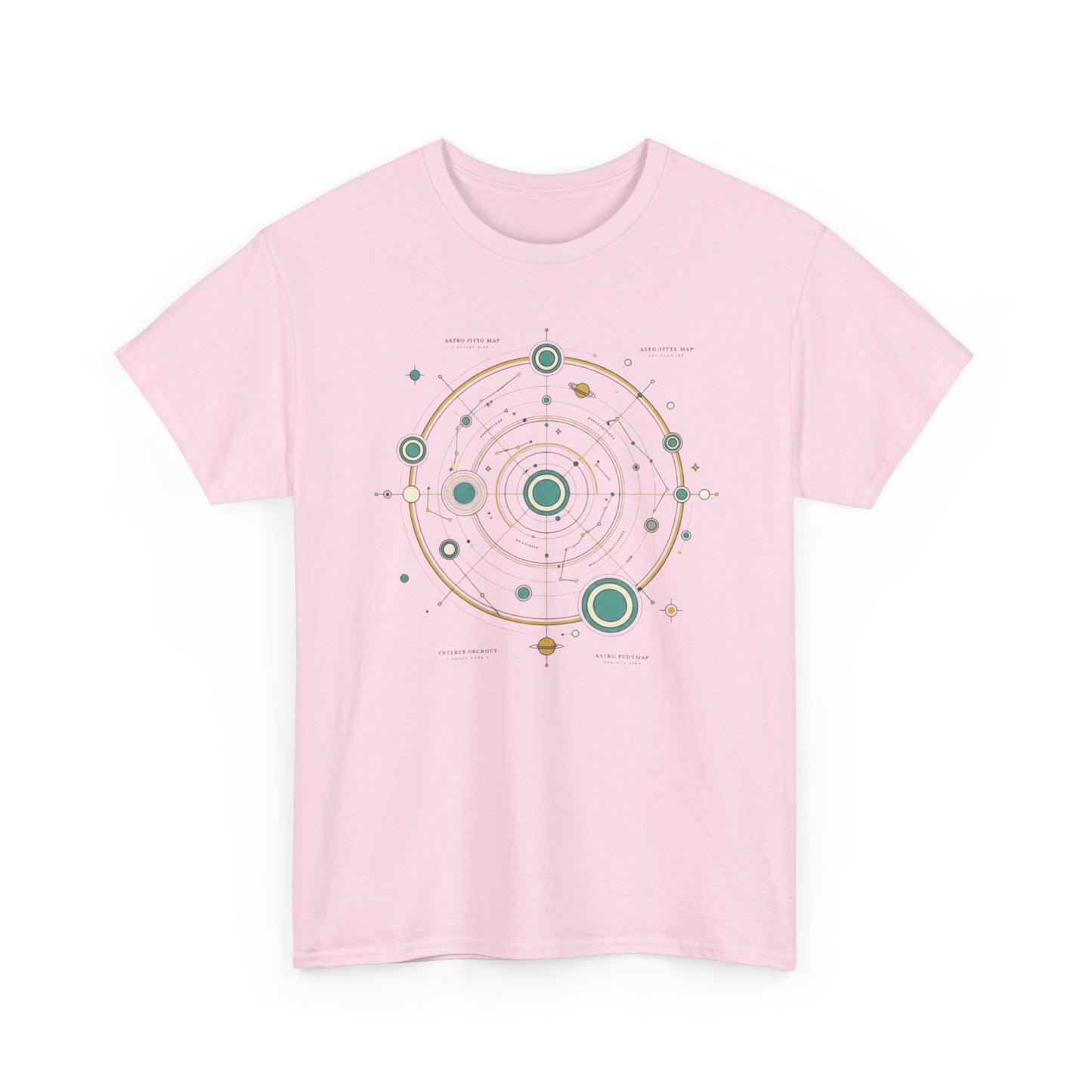 Solar System Minimalist T‑Shirt — Celestial Orbit Graphic Tee