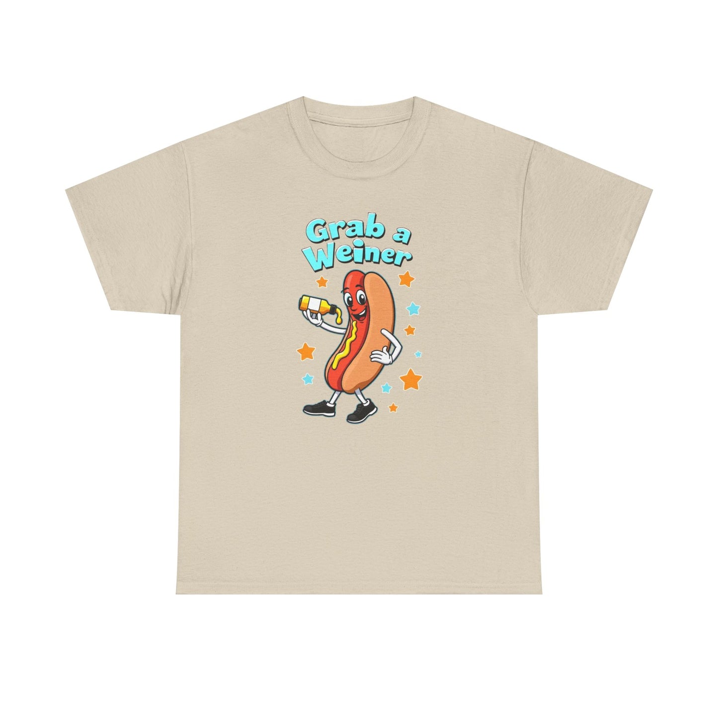 Weiner with mustard, Unisex Heavy Cotton Tee