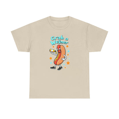 Weiner with mustard, Unisex Heavy Cotton Tee