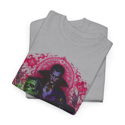 Mystic Vampire Trio T-Shirt — Gothic Rainbow Horror Art Tee
