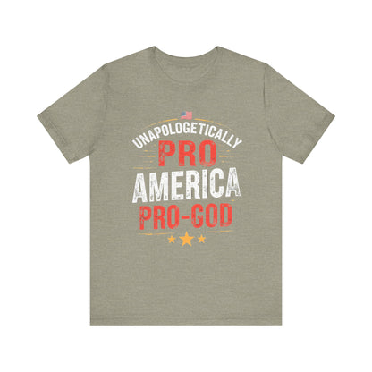Pro-America Pro-God Tee - Patriotic Jersey T-Shirt - Psychonaut Swag