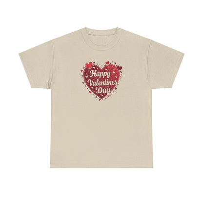 Valentine's Day Heart T-Shirt — "Happy Valentine's Day" Graphic Tee