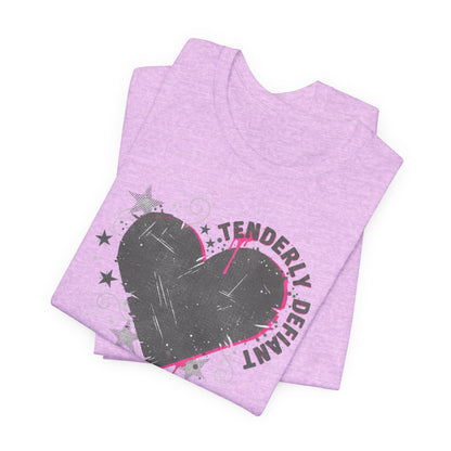 Tenderly DeFallen Heart Tee — Grunge Heart Graphic T-Shirt