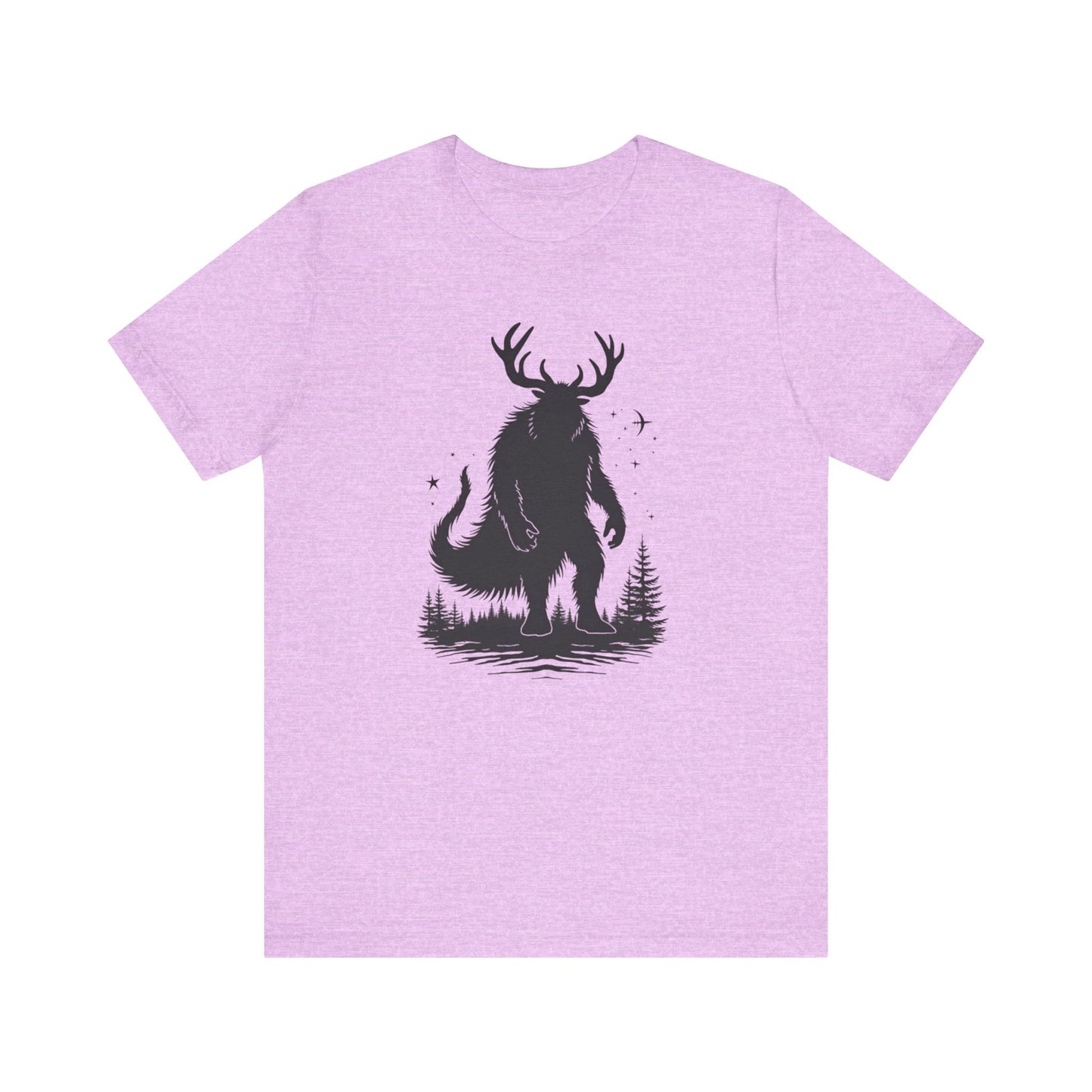 Krampus Squatch T-Shirt — Deer-Antlered Sasquatch Graphic Tee