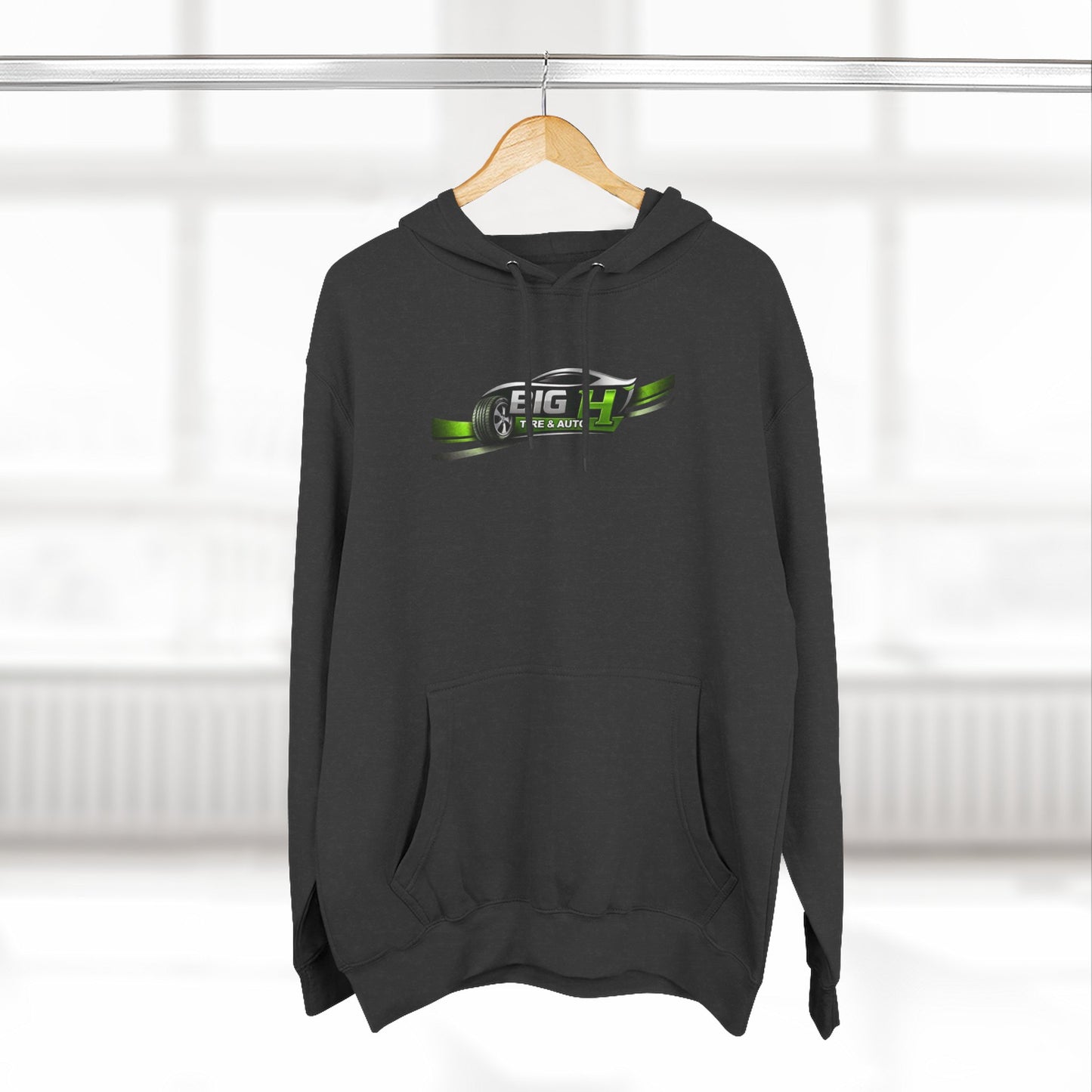 Mechanic Big H, Three-Panel Fleece Hoodie
