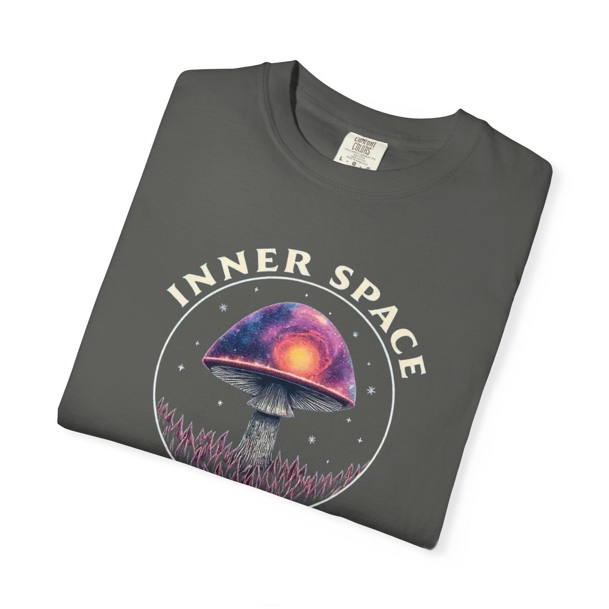 Inner Space Explorer T-Shirt, Unisex Graphic Tee, Cosmic Mushroom Apparel, Gift for Nature Lovers, Casual Wear for Adventurers - Psychonaut Swag