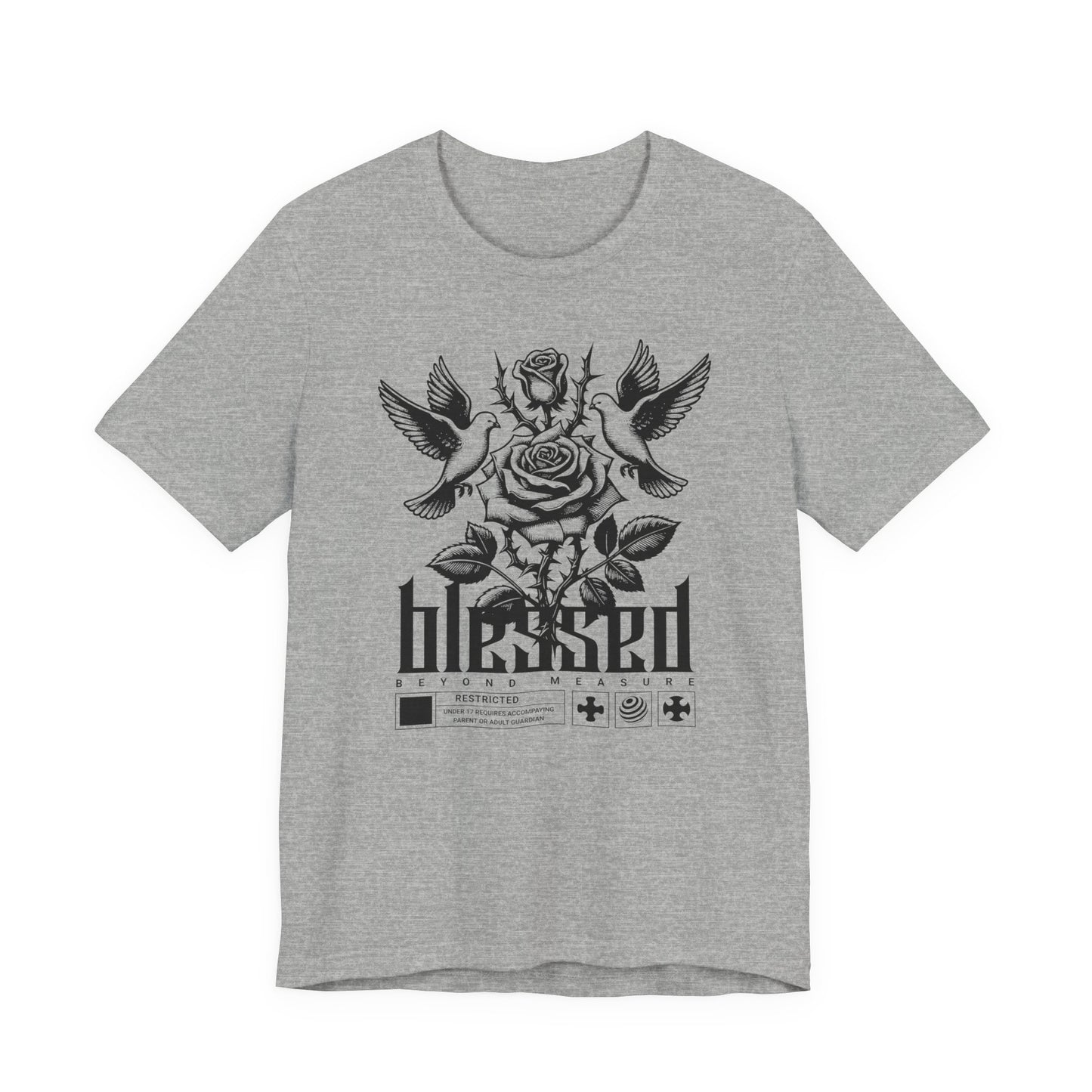 Blessed Rose Tee — Vintage Floral Graphic T‑Shirt