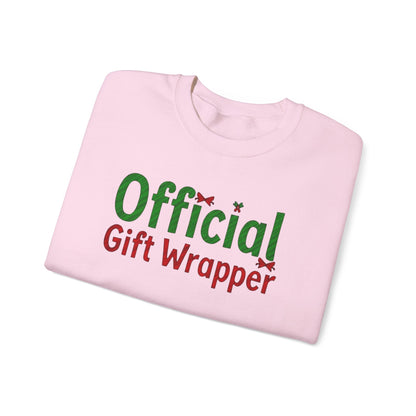Christmas 'Official Gift Wrapper' Sweatshirt - Funny Holiday Gift Wrapping Tee