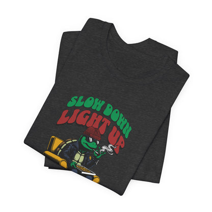 Slow Turtle, Unisex Jersey Short Sleeve Tee