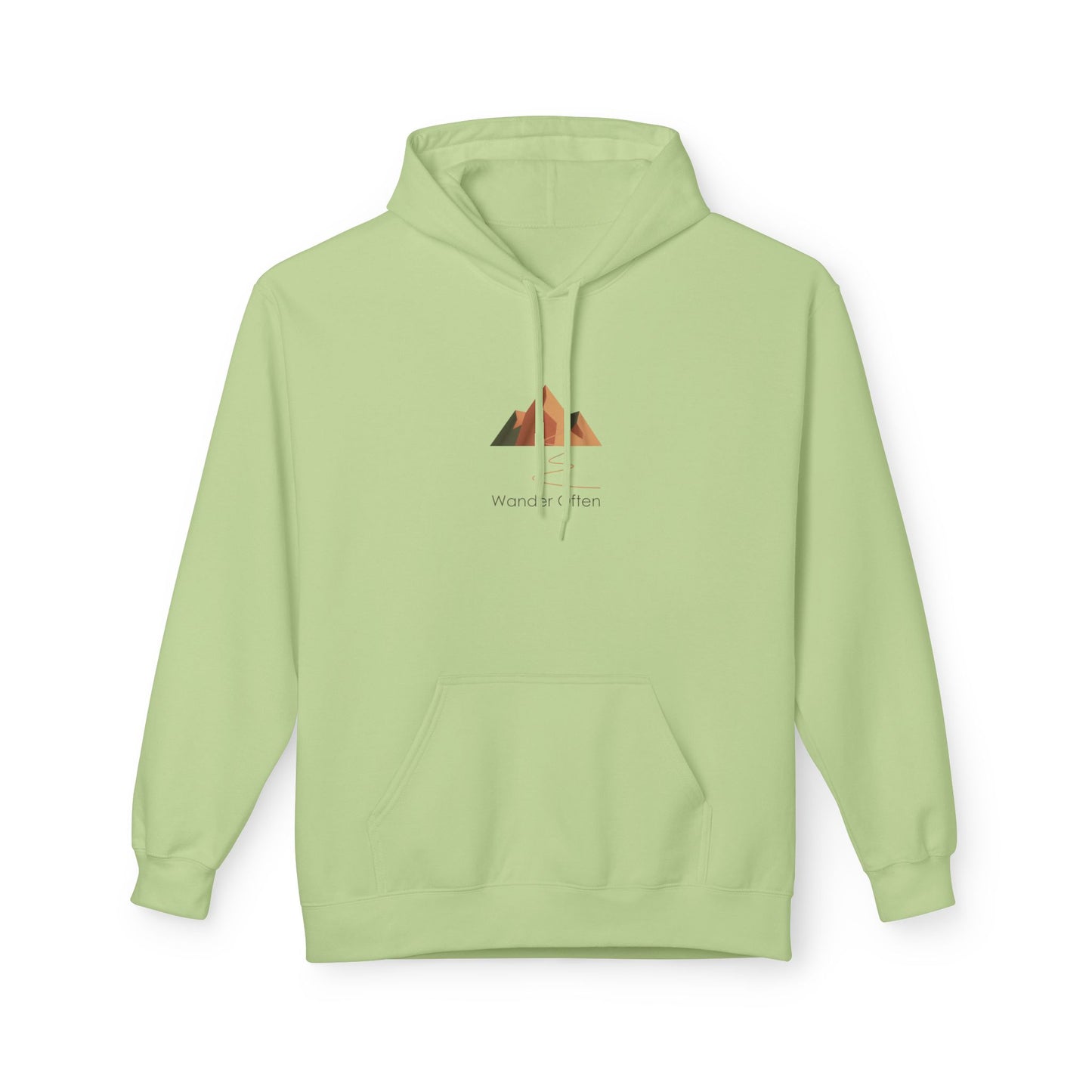 Wander Often, Minimalist Mountain Hoodie — Adventure Graphic Fleece Pullover