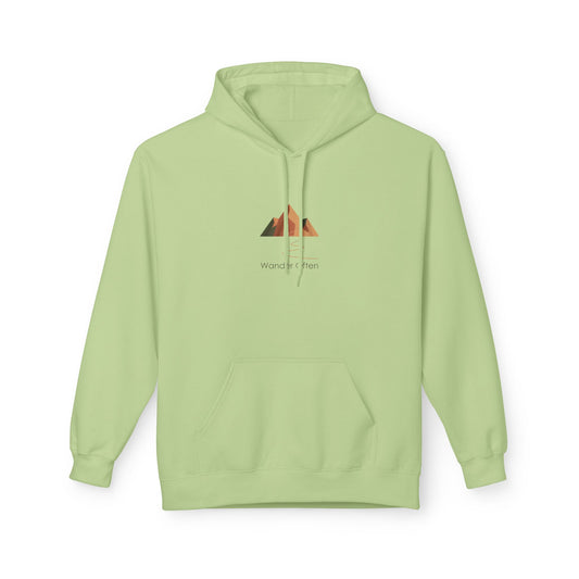 Wander Often, Minimalist Mountain Hoodie — Adventure Graphic Fleece Pullover