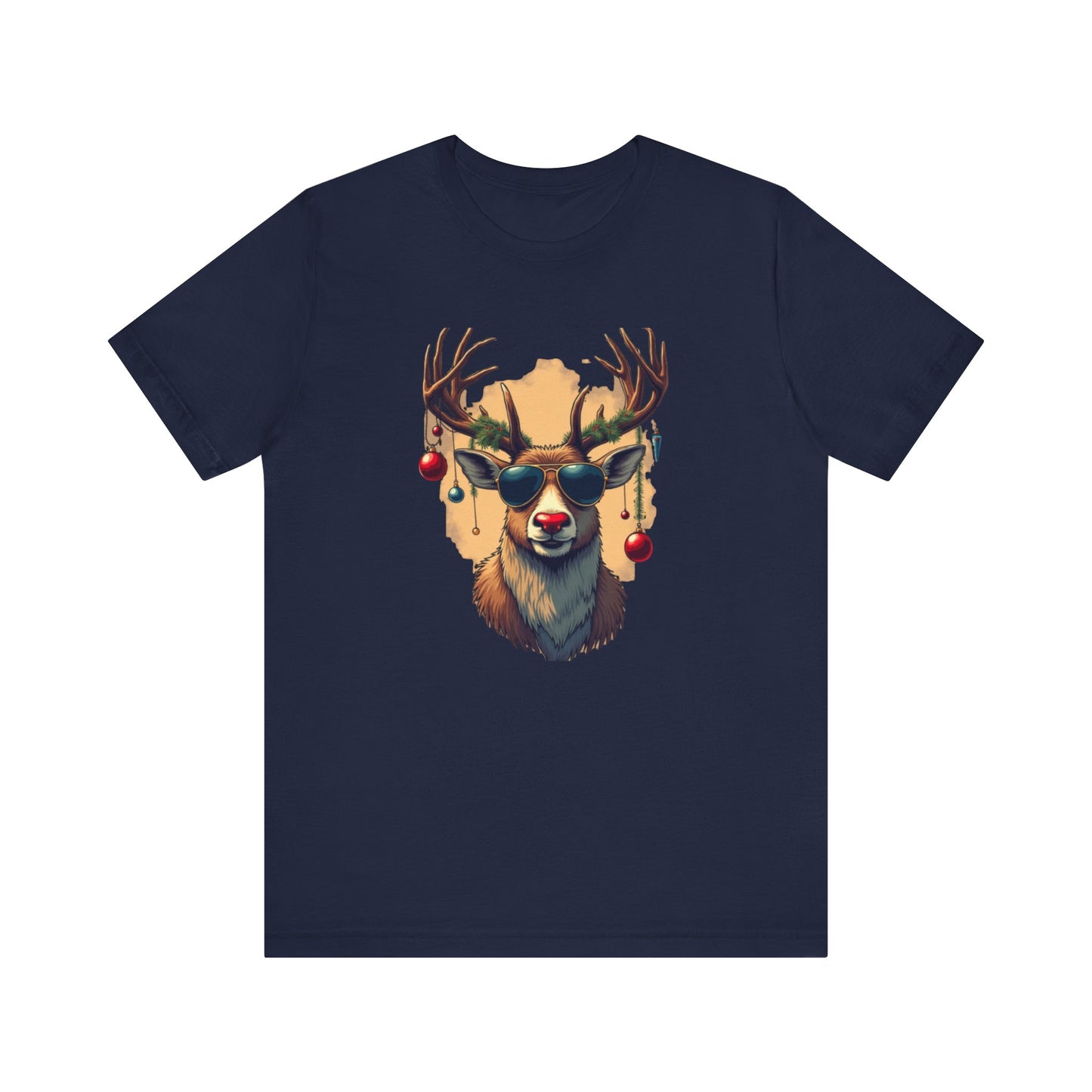 Rudolph the Party Animal, Unisex Jersey Short Sleeve Tee