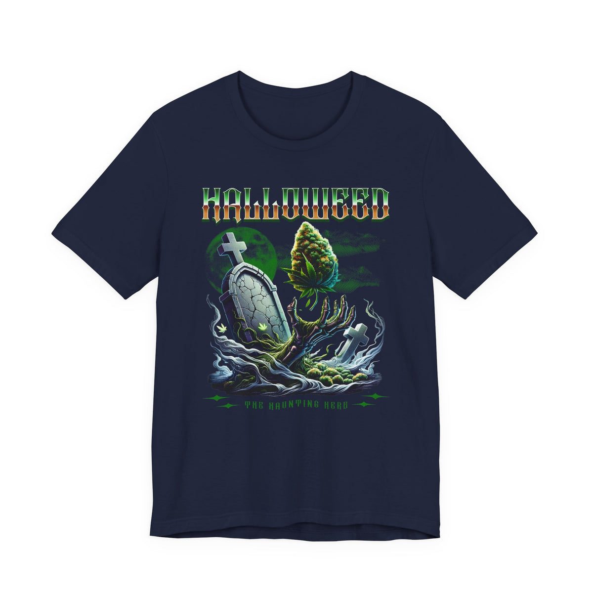 Halloweed, Haunted Herb, Unisex Jersey Short Sleeve Tee