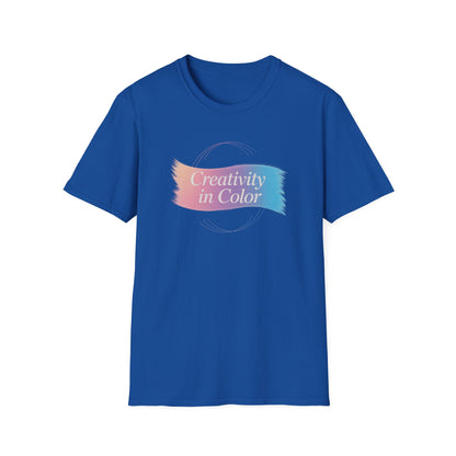 Creativity in Color T-Shirt — Pastel Brushstroke Art Tee