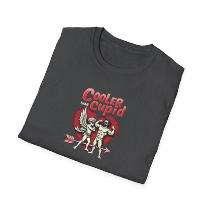Cooler Than Cupid T-Shirt — Retro Valentine Skeleton Couple Tee