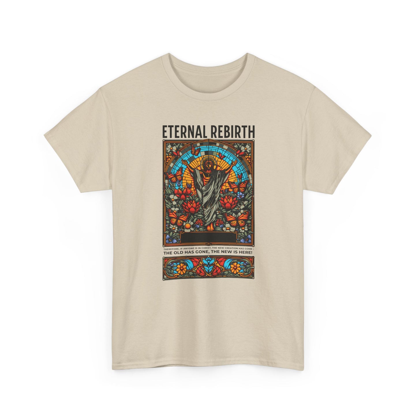 Eternal Rebirth Tee — Floral Mandala Stag Graphic T-Shirt