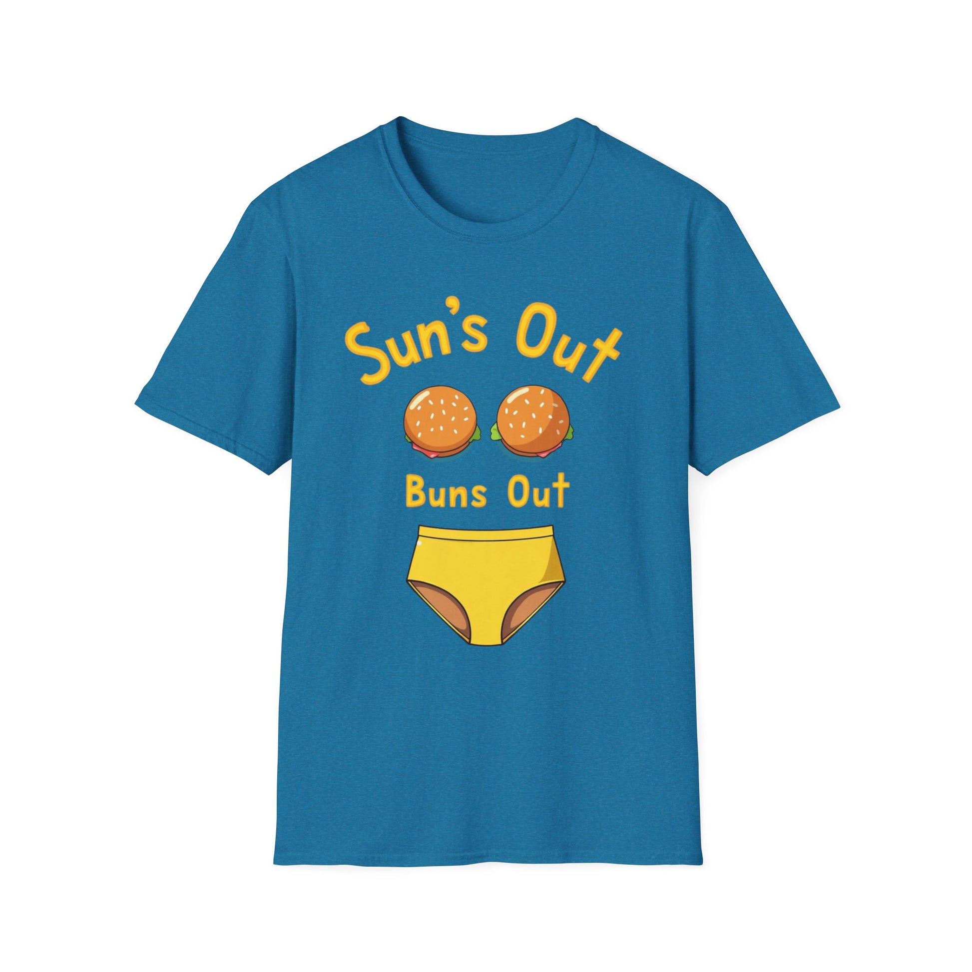 Sun's Out Buns Out, Sunny Vibes T-Shirt - Funny Summer Tee for Beach Days, BBQs, Pool Parties, Birthday Gifts, Vacation Wear - Psychonaut Swag
