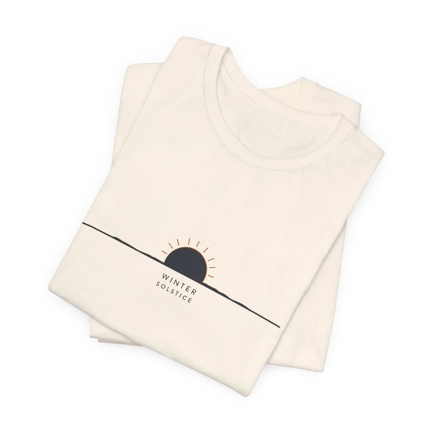 Sunrise Minimalist Tee — "Winter Solstice" Graphic T-Shirt
