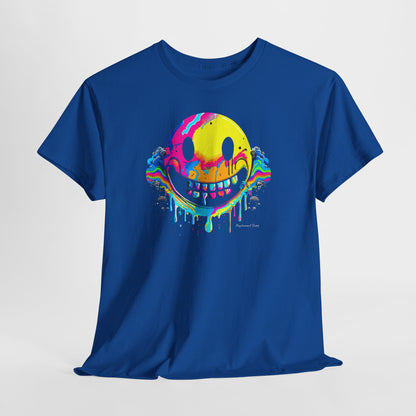 Drippy Smiley, Psychonaut Staple, Unisex Heavy Cotton Tee