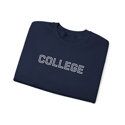 College Crewneck Sweatshirt — Classic Collegiate Pullover