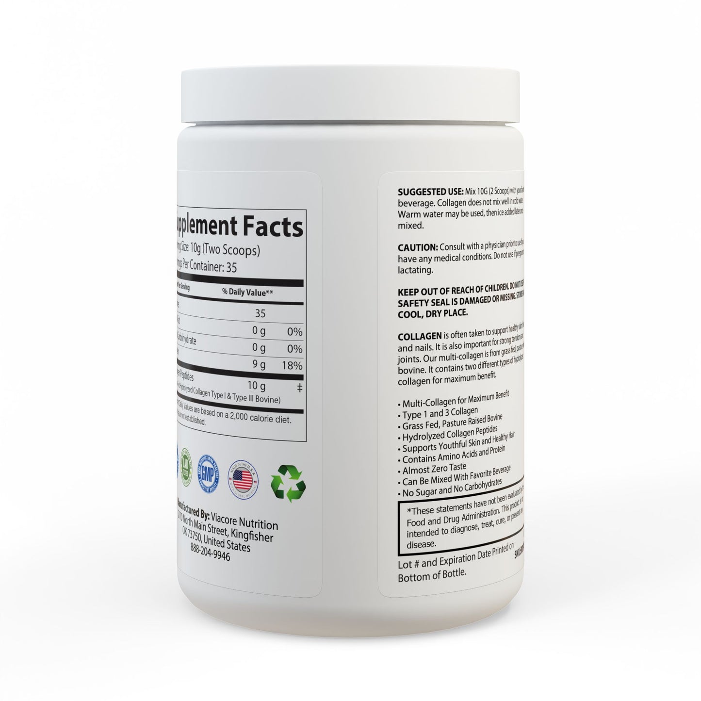 REGENERATE Collagen Peptides Powder — Type I & III (350g) for Skin, Hair, Nails & Joint Support