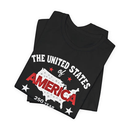America 250 year Anniversary,Unisex Jersey Short Sleeve Tee