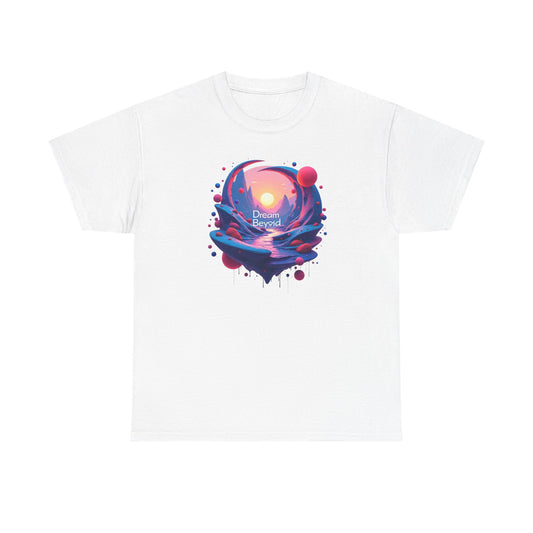 Dream Beyond T-Shirt — Surreal Sunset Landscape Graphic Tee