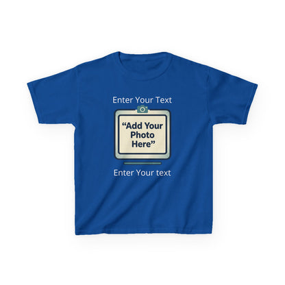 Custom Kids Tee — Personalized Image & Text for Birthdays, Trips, Events