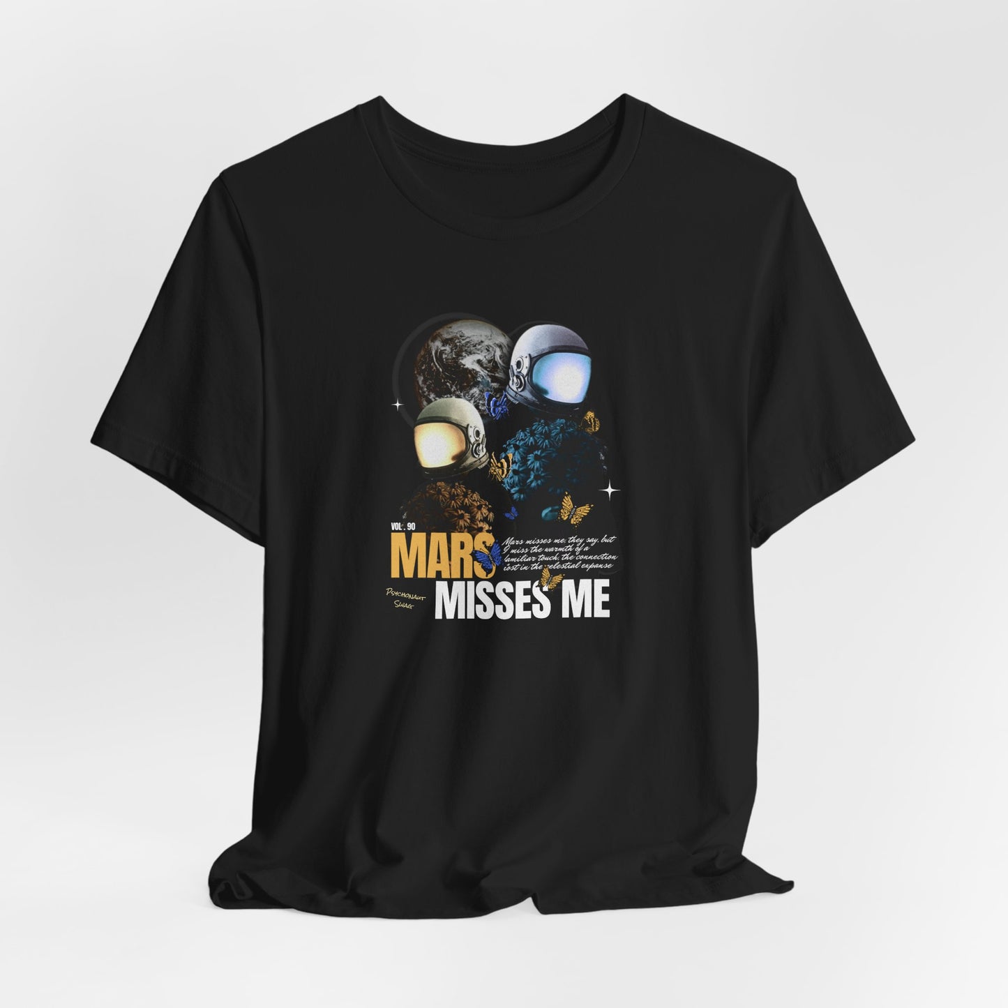Mars Misses Me Graphic Tee — Retro Astronaut Space T-Shirt