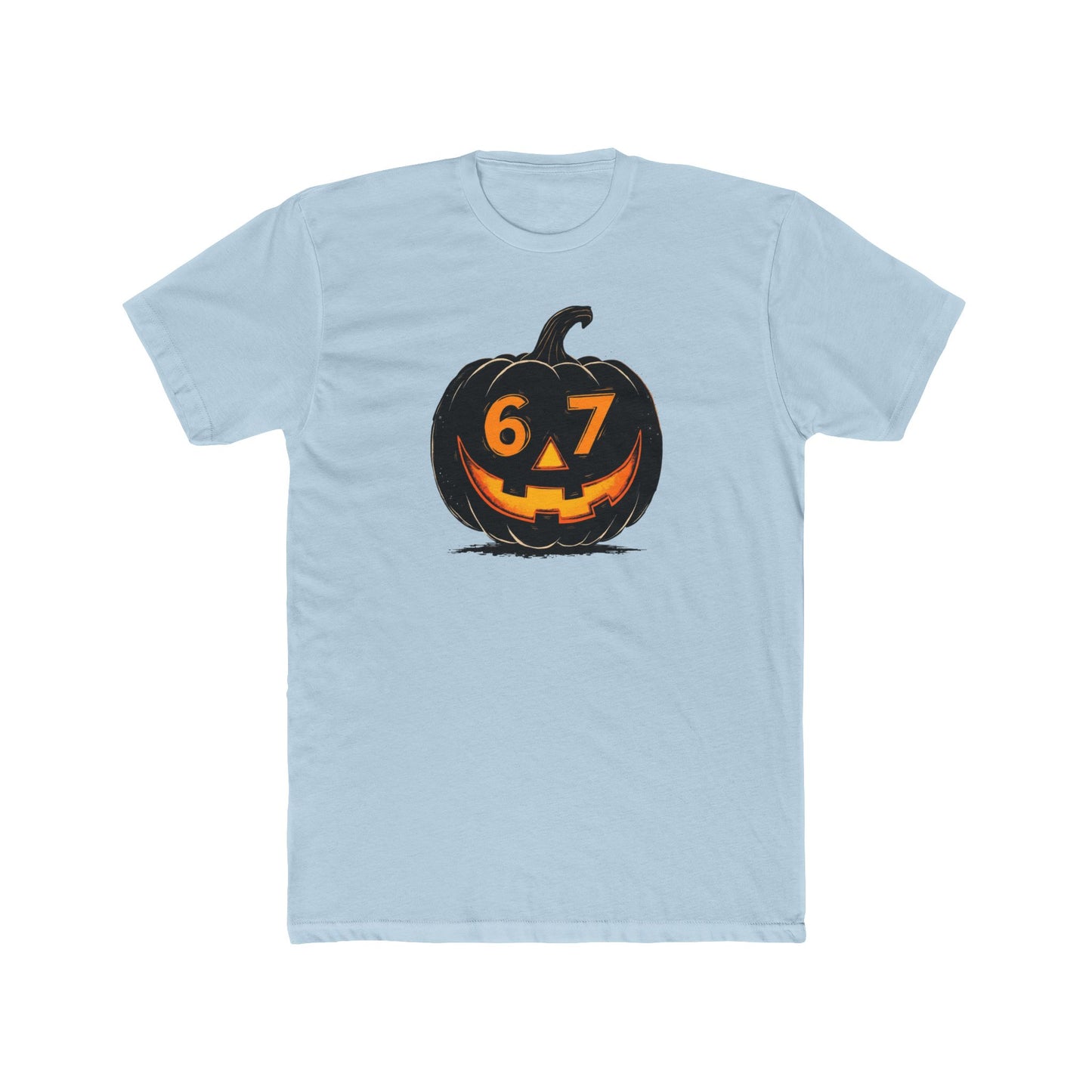 Halloween Jack-O'-Lantern Tee — 6/7 Pumpkin Graphic Shirt