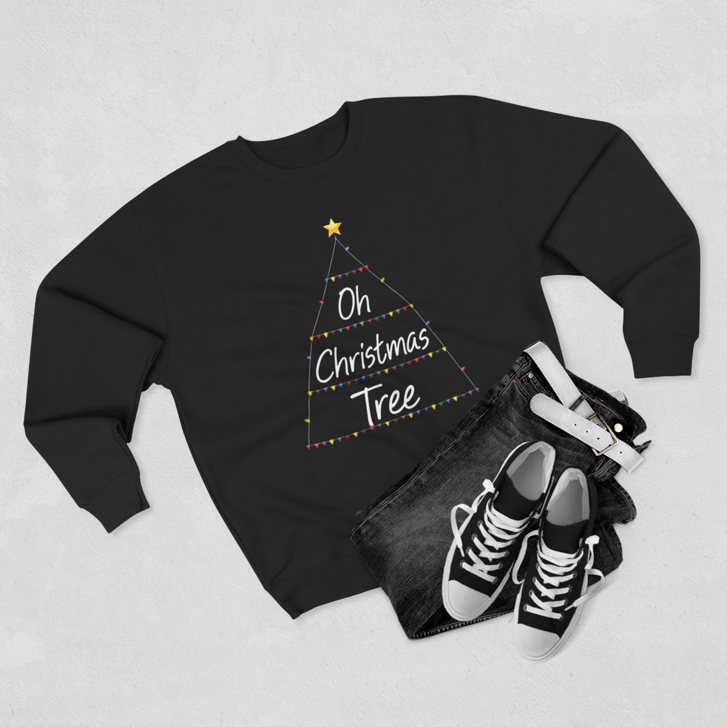 Oh Christmas Tree Sweatshirt — Minimal Holiday Crewneck