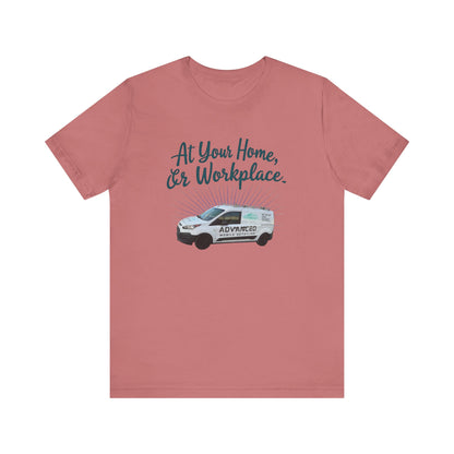 Advanced Mobile Detailing, At Your Home or Workplace Tee, Unisex Jersey T-Shirt Gift, Comfy Graphic Tee, Workwear Apparel, Casual Daily Wear