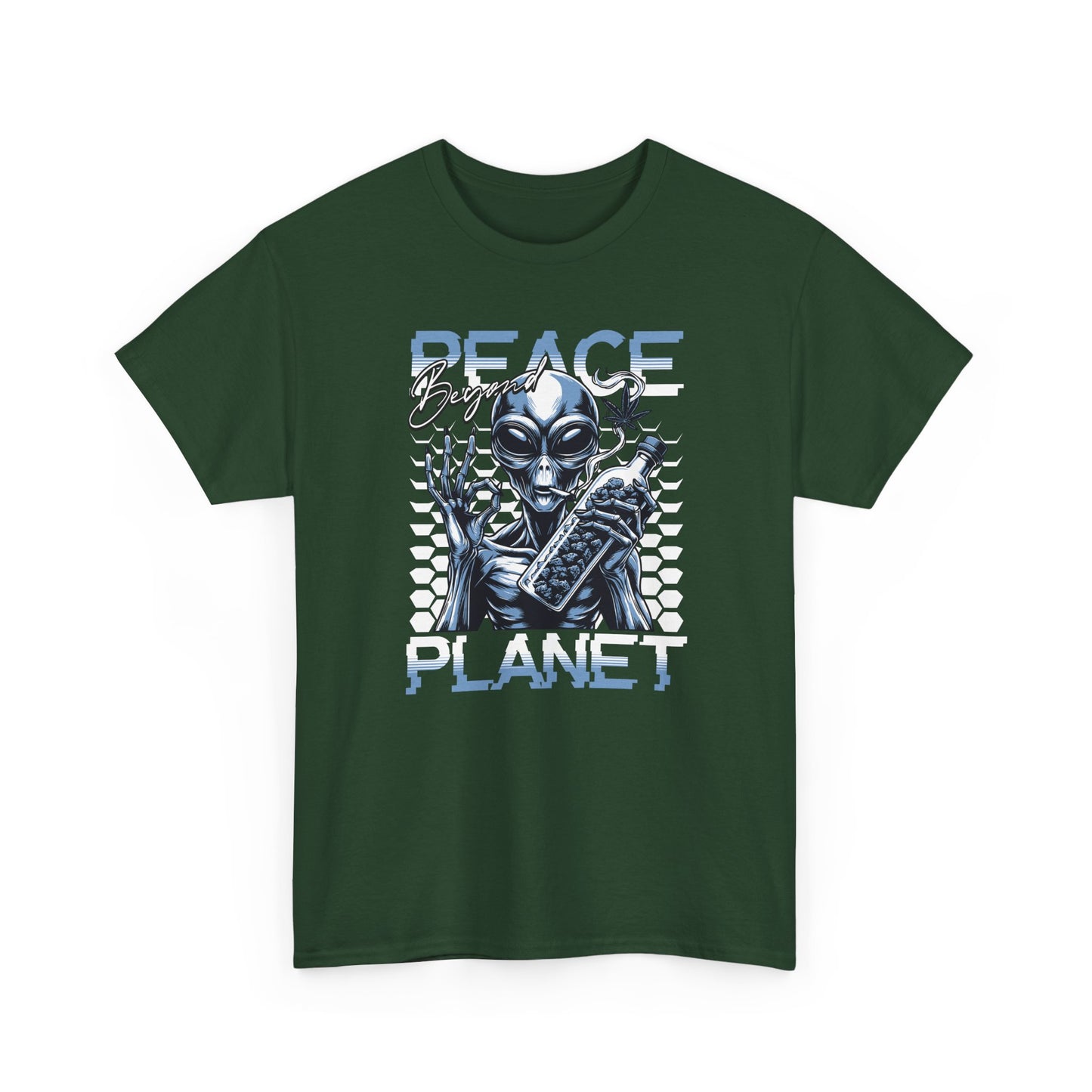 Peace Planet Alien T‑Shirt — Retro Sci‑Fi Graphic Tee