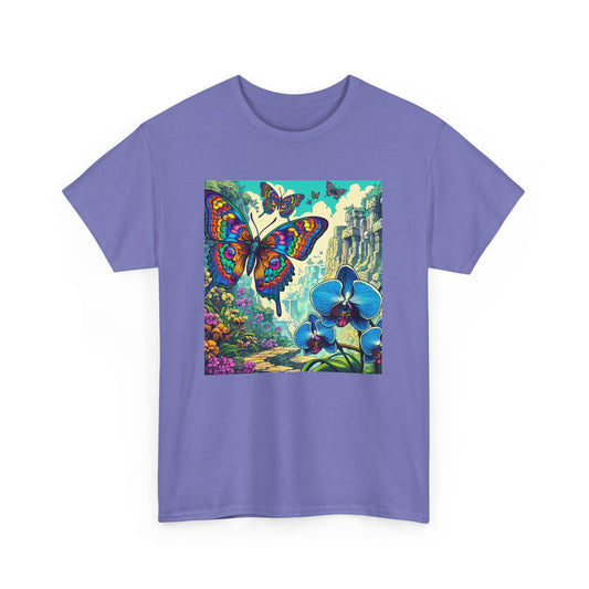Butterfly Orchid, Unisex Heavy Cotton Tee - Psychonaut Swag