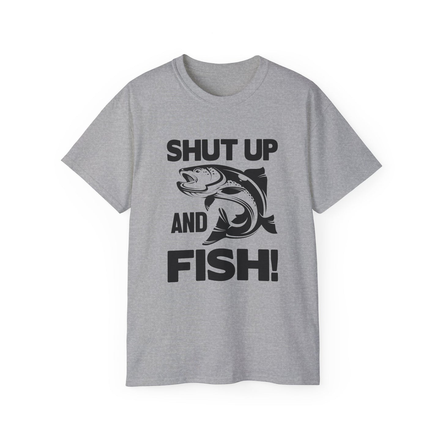 Quiet While Fishing, Unisex Ultra Cotton Tee