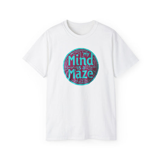 Mind is a Maze Unisex Ultra Cotton Tee - Creative and Thoughtful Shirt - Psychonaut Swag