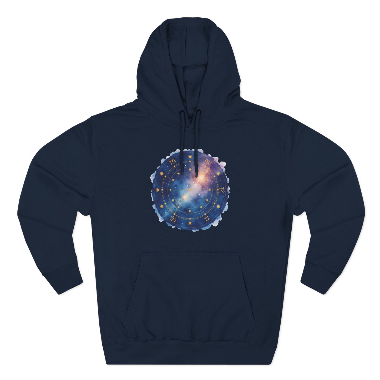 Galaxy Constellation Hoodie — Cosmic Star Map Fleece Pullover