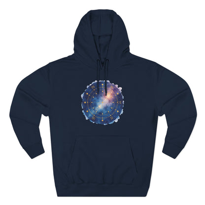 Galaxy Constellation Hoodie — Cosmic Star Map Fleece Pullover