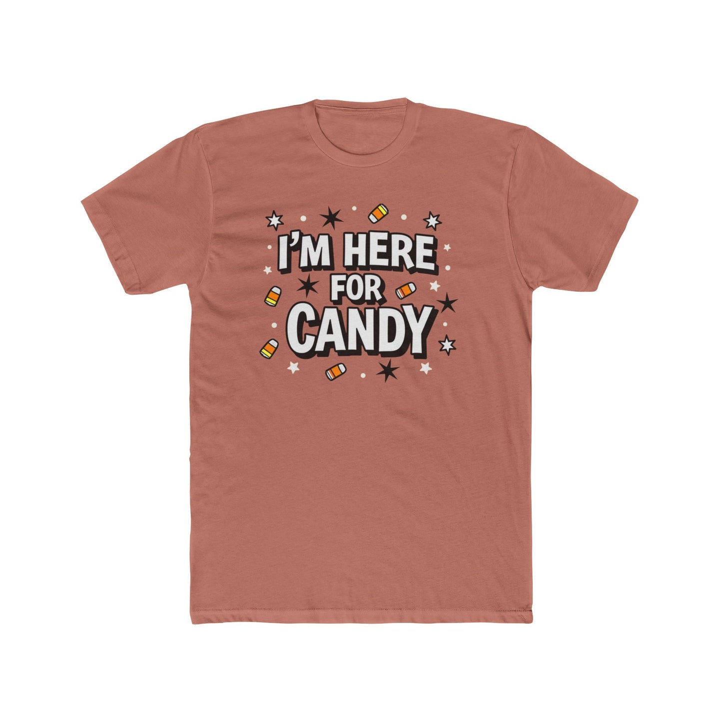 Fun Halloween Tee, I'm Here for Candy Unisex T-Shirt, Seasonal Fashion, Gift for Candy Lovers, Halloween Costume, Trick or Treat Shirt - Psychonaut Swag