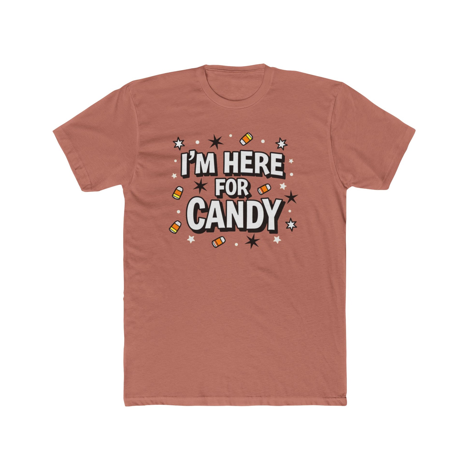 Fun Halloween Tee, I'm Here for Candy Unisex T-Shirt, Seasonal Fashion, Gift for Candy Lovers, Halloween Costume, Trick or Treat Shirt - Psychonaut Swag