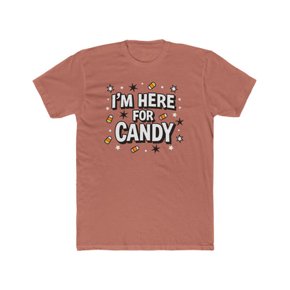 Fun Halloween Tee, I'm Here for Candy Unisex T-Shirt, Seasonal Fashion, Gift for Candy Lovers, Halloween Costume, Trick or Treat Shirt - Psychonaut Swag