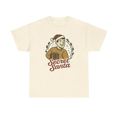 Secret Santa T-Shirt — Retro Holiday Graphic Tee