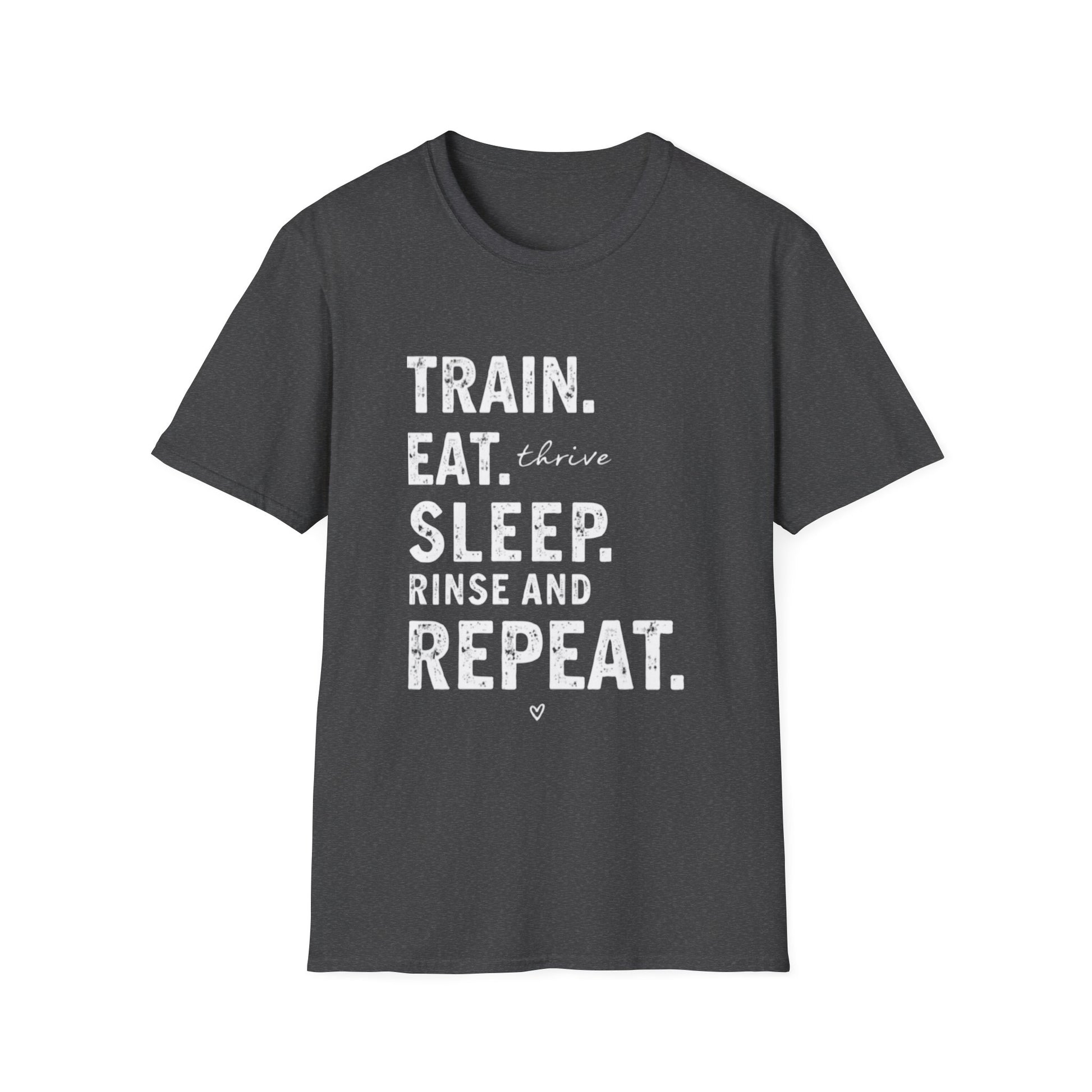 Train Eat Sleep Repeat T-Shirt, Fitness Apparel, Gym Wear, Motivational Shirt, Casual Unisex Tee - Psychonaut Swag