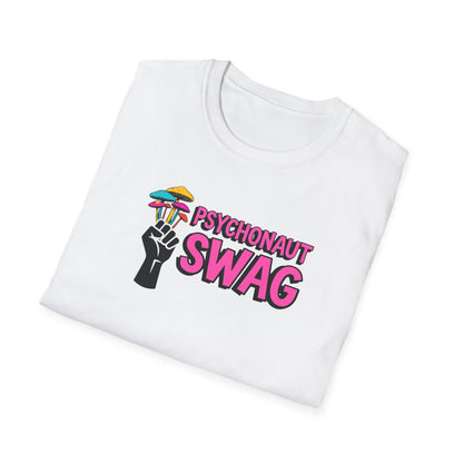 Fistful of Shrooms, Pyschonaut Swag Staple, Psychedelic Graphic T-Shirt, Humor Apparel for Psychedelic Lovers, Perfect for Festivals, Casual Wear, Gift for Friends - Psychonaut Swag