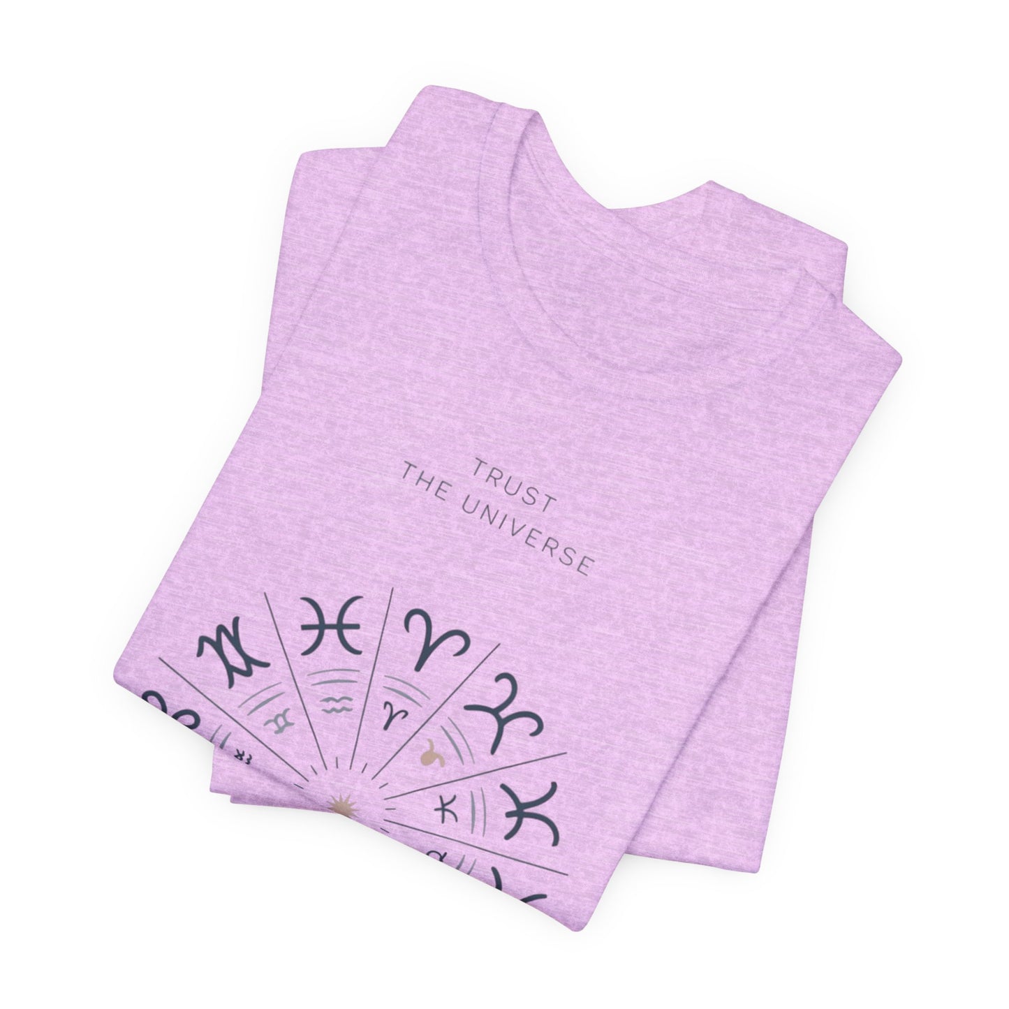 Zodiac Wheel T‑Shirt — Trust the Universe Astrology Tee